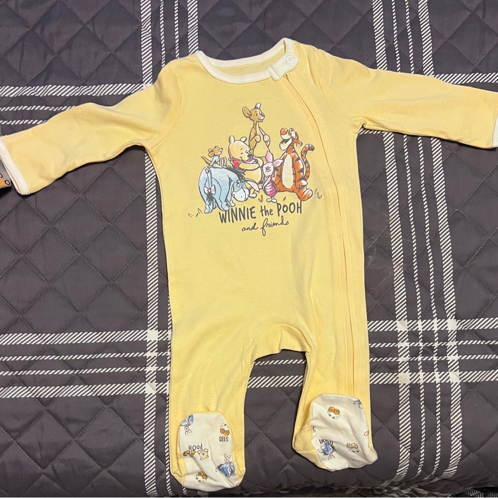 Disney Yellow Winnie the Pooh Footie